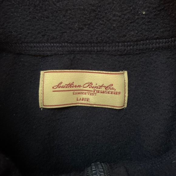 Southern Point Navy Blue Fleece Field Vest (Large) - Picture 2 of 4